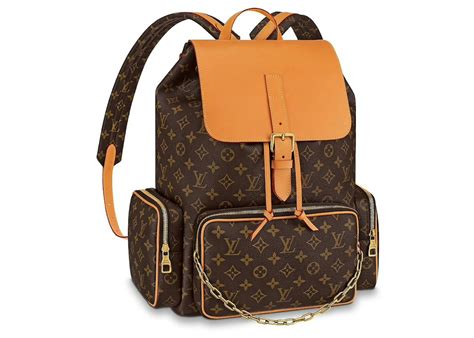 louis vuitton trio backpack monogram brown|louis vuitton checkered backpack.